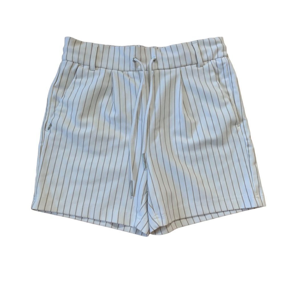 White Only Striped Shorts Size Small